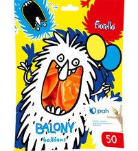 BALONY 12" METAL POMARAŃCZOWY Fiorello 50 szt.