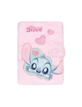 DISNEY FLUFFY NOTES A5 80K ZAPIĘCIE STITCH PINK