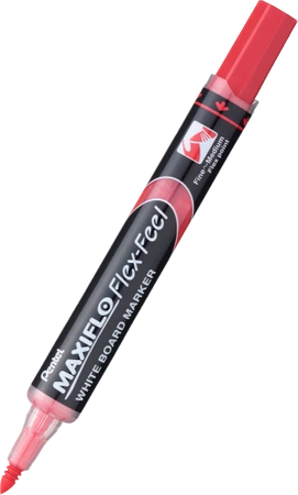 Marker suchościeralnyz elastyczną końcówką Pentel MWL5SBF czerwony