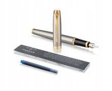 PARKER IM pióro wieczne Brushed Metal GT F