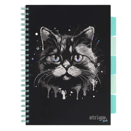 Kołozeszyt STRIGO PADS Project Book A4 kratka Kot