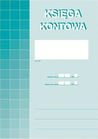 Księga kontowa A4