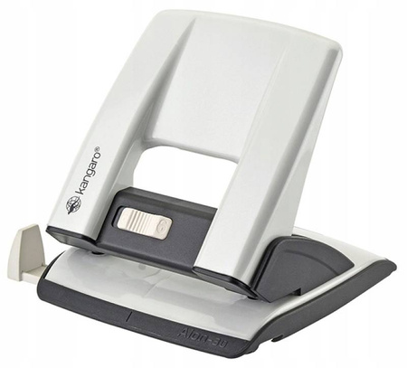 Dziurkacz do 30 kartek metalowy biały biurowy