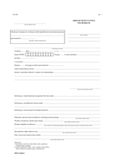 Arkusz ocen dla uczniów dotychczasowego czteroletniego technikum