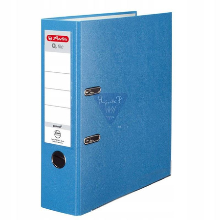 Herlitz Segregator Q.file 8 cm Jasnoniebieski