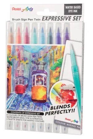 PISAK PENTEL BRUSH LANDSCAPE SET 8 SZT