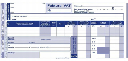 Faktura netto Michalczyk i Prokop 105-8E 1/3 A4 80
