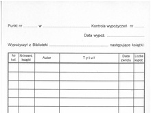 Kontrola wypożyczeń