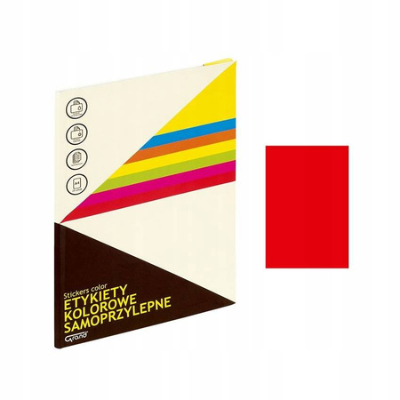 Etykieta samoprzylepna GRAND - 061 A4 czerwona