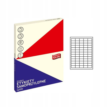 Etykiety samoprzylepne GRAND - 001 38x21,2 mm
