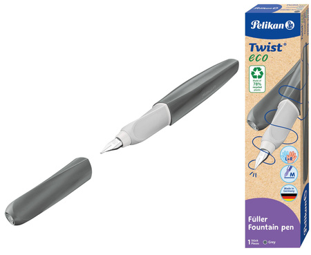 PIÓRO WIECZ.TWIST ECO P457 M (1) GREY PELIKAN