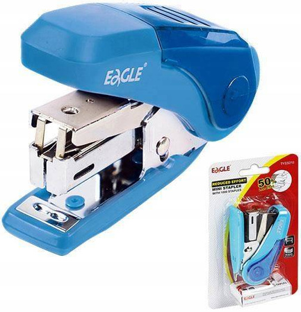 Zszywacz EAGLE Save Force niebieski 16 kartek