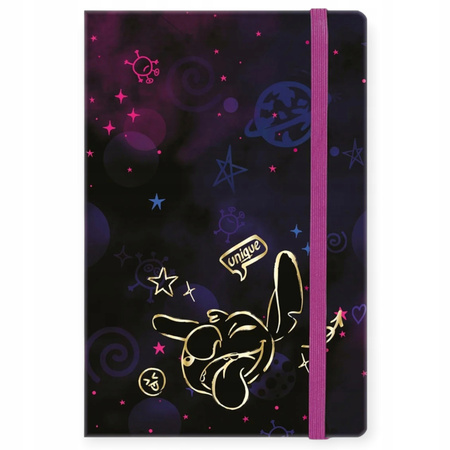 DISNEY GOLD NOTES A5 80K LINIA Z GUMKĄ WZÓR 1 STITCH