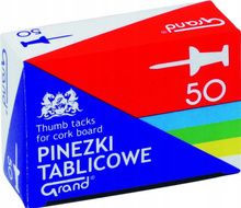 Pinezki tablicowe Grand 50 szt. kolorowe