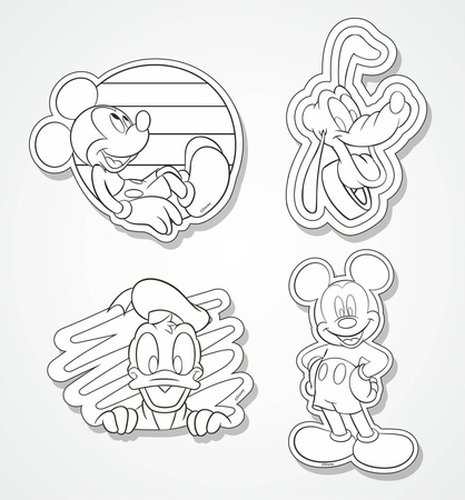 Magnesy na lodówkę Colorino Disney Mickey Mouse