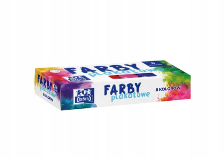 FARBY PLAKATOWE OXFORD 8 KOLORÓW
