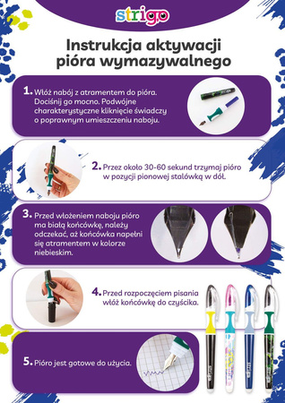 Strigo pióro wieczne niebieskie Kapibara