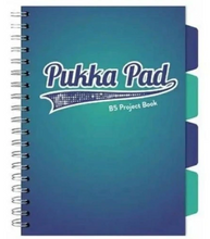 Pukka Prokect Book Blue B5 krata morski 100 kartek