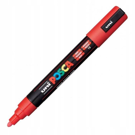 MARKER UNI PC-5M POSCA CZERWONY nr 15