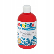 Farba tempera 500 ml CZERWONA Carioca