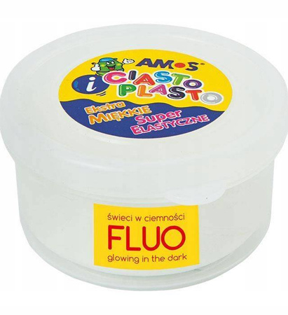 CiastoPlasto AMOS 30 gram kolor biały fluo