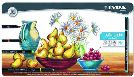 Zestaw Pisaków Lyra Hi-Quality Art Pen 40 szt