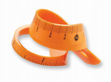 Linijka elastyczna Tetis BL020 20 cm POMARAŃCZOWA