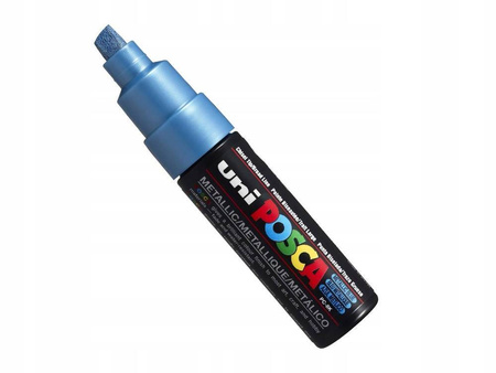 Uni marker Posca PC-8K plakatowy METALIC NIEBIESKI