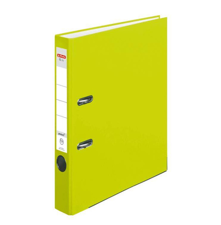 Segregator Herlitz Q.file 5 cm Limonkowy