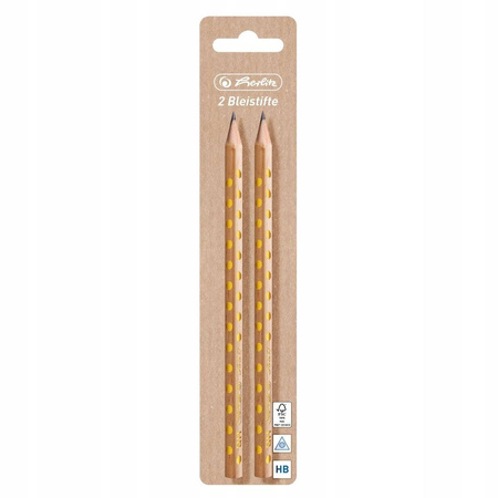 Ołówek Herlitz PURE GLAM HB dwupak