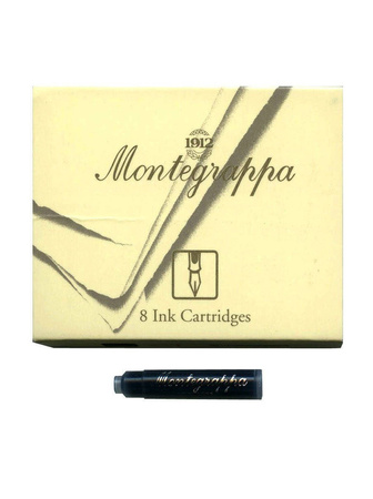 MONTEGRAPPA NABOJE DO PIÓRA CZARNE 8SZT