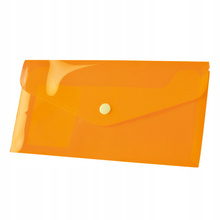 Koperta DL Tetis BT612 na zatrzask POMARAŃCZOWA