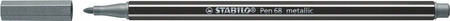 STABILO Pen 68 METALIC SREBRNY