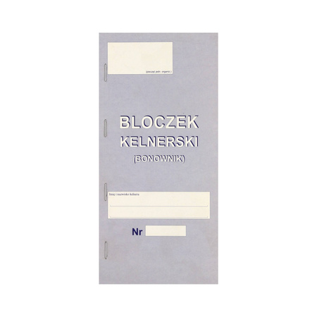 Bloczek kelnerski (bonownik)