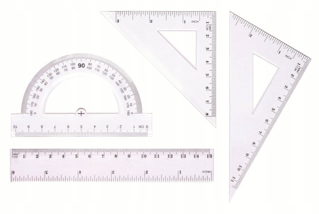 Zestaw geometryczny Tetis BL001 LINIJKA 15 cm