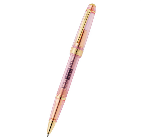 CROSS DŁUGOPIS BAILEY LIGHT TRANSPARENT ŻYWICA RÓŻÓWA ZŁOTO