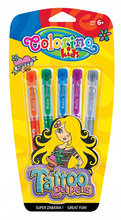Gel Tattoo 5 kolorów blister Colorino Kids