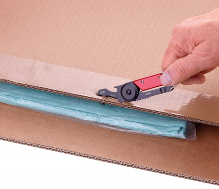 BRELOK TROIKA EGON Z KARABIŃCZYKIEM, 5 FUNKCJI, CZARNY/CZERWONY