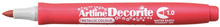 Marker permanentny Artline Decorite Czerwony