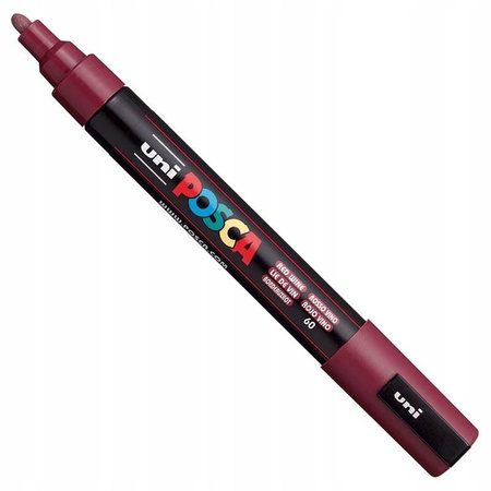 Uni marker Posca PC-5M plakatowy czerwone wino 60