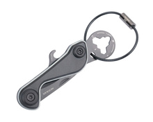 BRELOK TROIKA PARCEL CUT&CART, 9 FUNKCJI, CZARNY/TYTAN