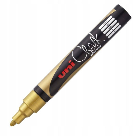 Uni marker kredowy PWE-5M złoty