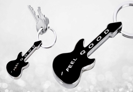 BRELOK TROIKA I FEEL GOOD, CHROMOWANY METAL