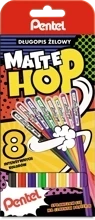 DŁUGOPIS PENTEL ŻEL MATTEHOP 8SZT