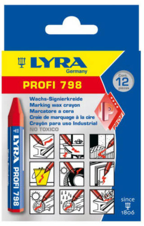 KREDKA WOSKOWA PROFI 798 LYRA czerwona