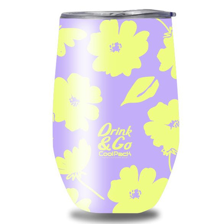 COOLPACK COFFEE MUG KUBEK TERMICZNY 355ML FLORES LILA