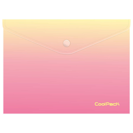 CoolPack Koperta A4 na zatrzask Gradient peach
