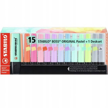 STABILO BOSS ORIGINAL Pastel deskset 15 szt.