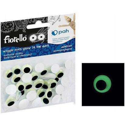 Ruchome oczka FLUO 12 mm, 50 szt. Fiorello