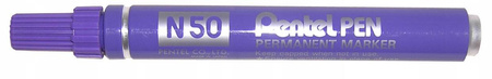 Marker permanentny Pentel N50 FIOLETOWY okragły